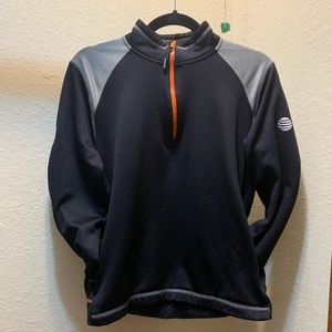 AT&T quarter zip fleece lined pullover unisex!